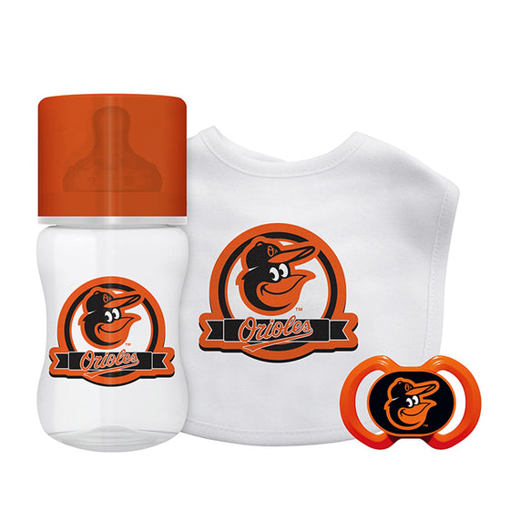 Baltimore Orioles - 3-Piece Baby Gift Set - 757 Sports Collectibles