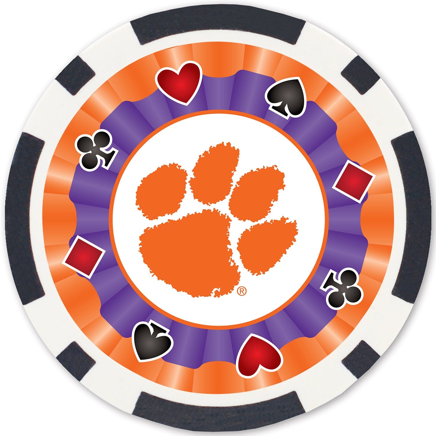 Clemson Tigers 100-Piece Poker Chip Set