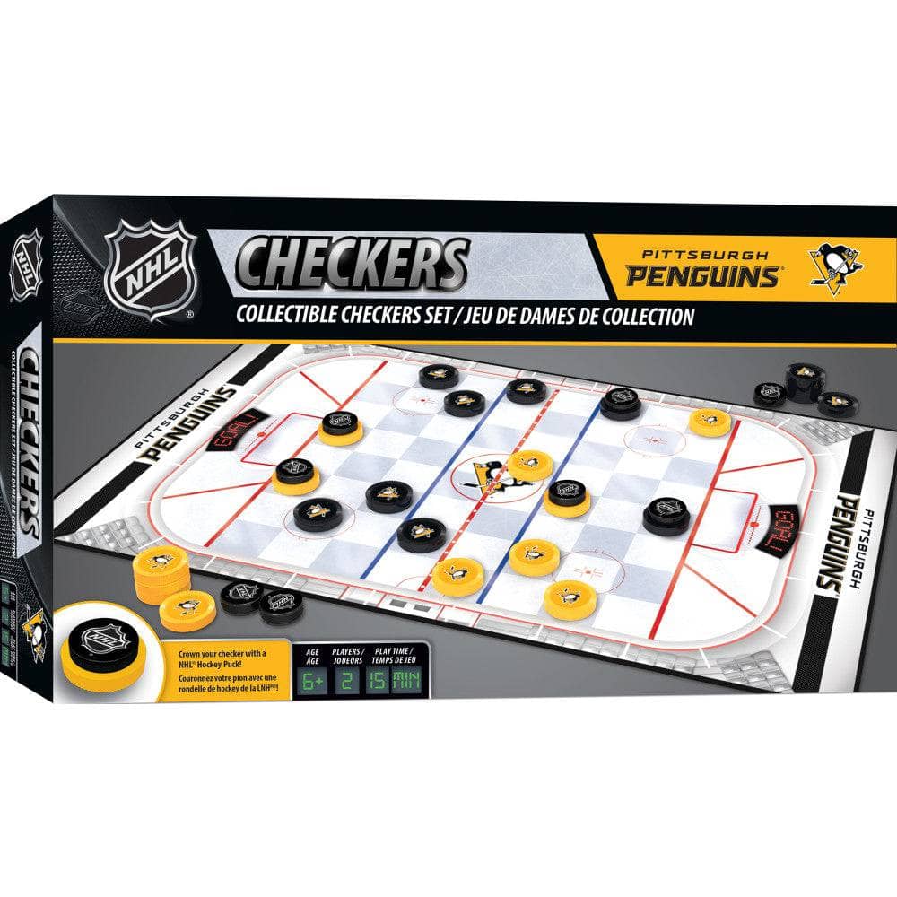 Pittsburgh Penguins Checkers Game - Sports Gifts, Sports Memorabilia, Sports Collectibles, Fan Shop
