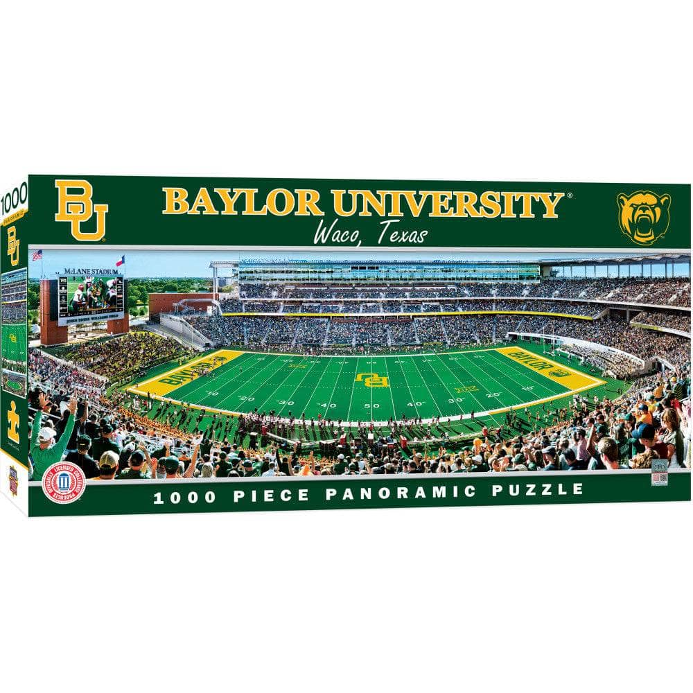 Baylor Bears 1000 Piece Panoramic Jigsaw Puzzle - Sports Gifts, Sports Memorabilia, Sports Collectibles, Fan Shop