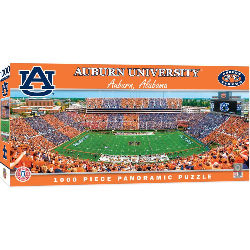 Auburn Tigers 1000-Piece Panoramic Jigsaw Puzzle - Sports Gifts, Sports Memorabilia, Sports Collectibles, Fan Shop