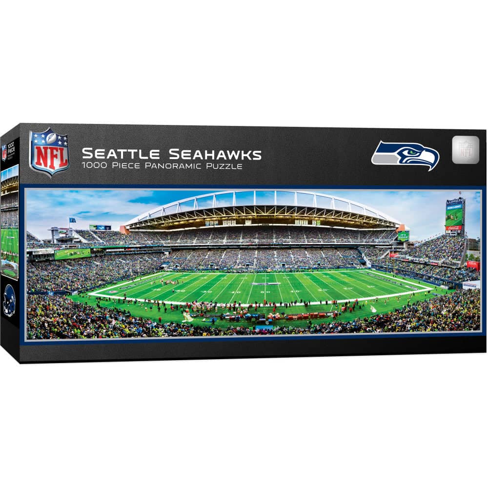 Seattle Seahawks 1000 Piece Panoramic Jigsaw Puzzle - Center View
