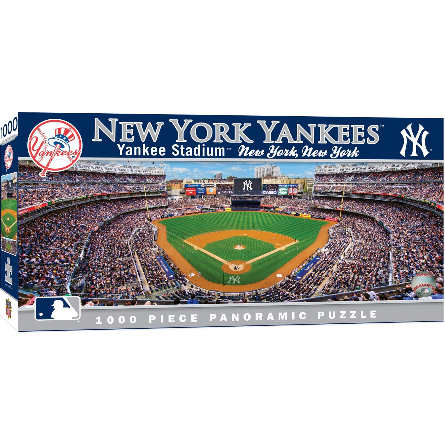 New York Yankees 1000 Piece Panoramic Jigsaw Puzzle - Sports Gifts, Sports Memorabilia, Sports Collectibles, Fan Shop