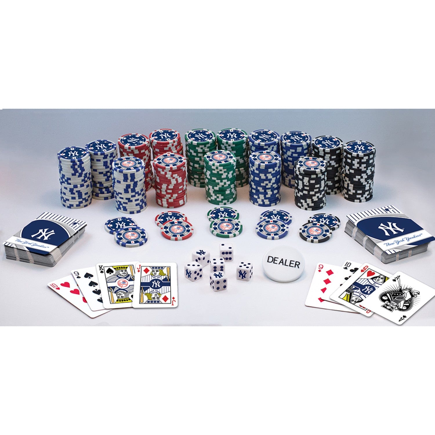 New York Yankees 300 Piece Poker Set - Ultimate Fan Edition - Sports Gifts, Sports Memorabilia, Sports Collectibles, Fan Shop