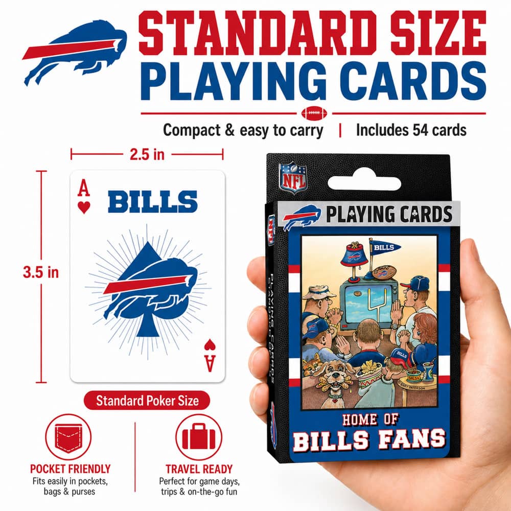 Buffalo Bills Fan Deck Playing Cards - 54 Card Collector's Deck