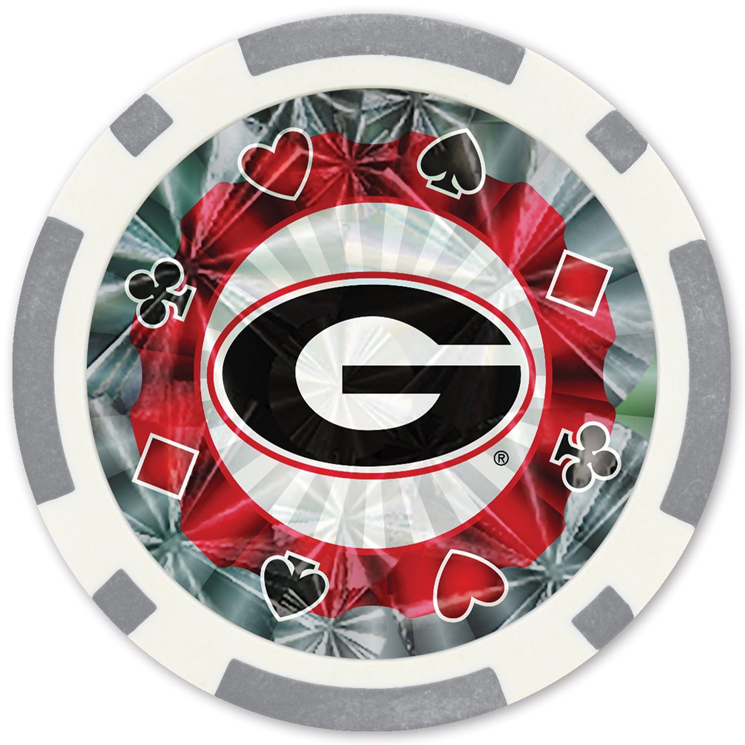 Georgia Bulldogs 20-Piece Poker Chip Set - Sports Gifts, Sports Memorabilia, Sports Collectibles, Fan Shop