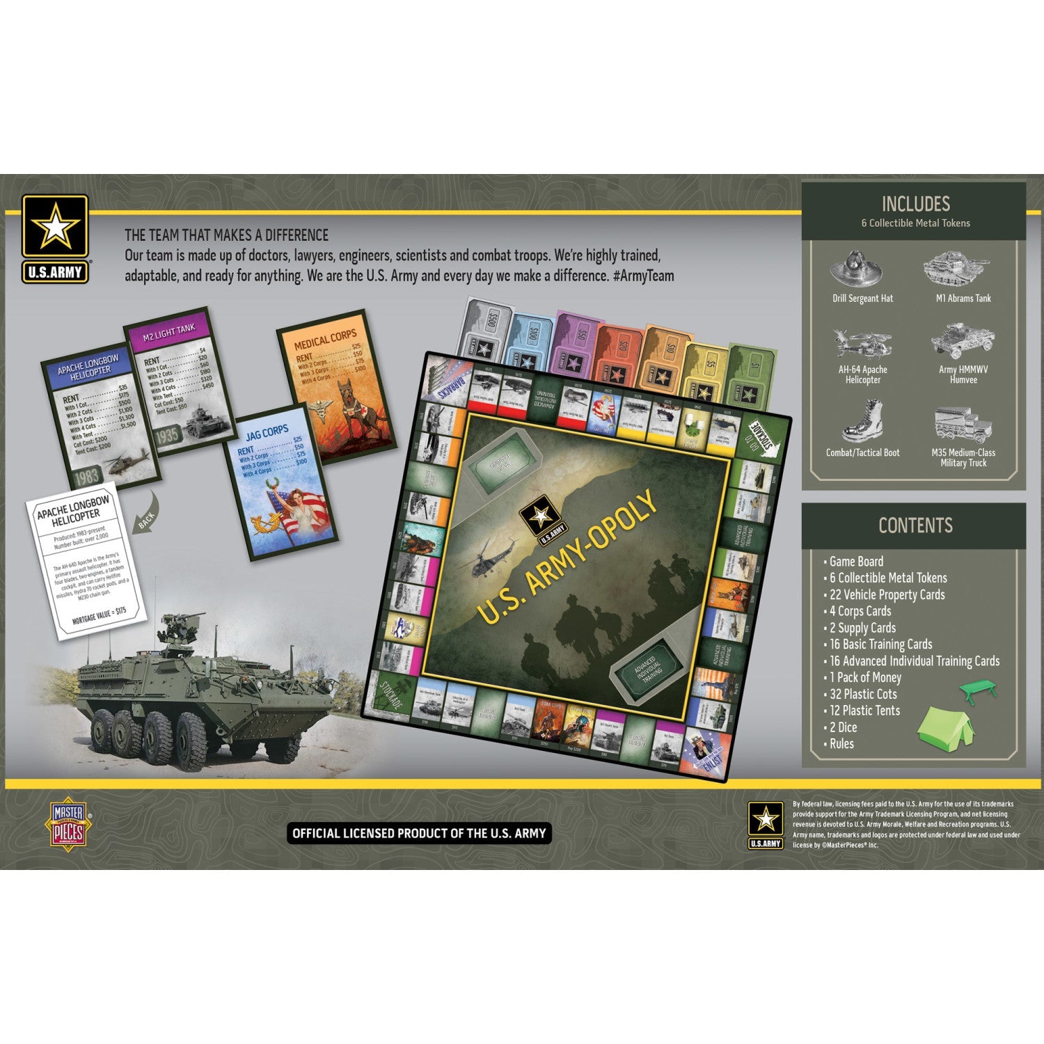 US Army Opoly - 757 Sports Collectibles
