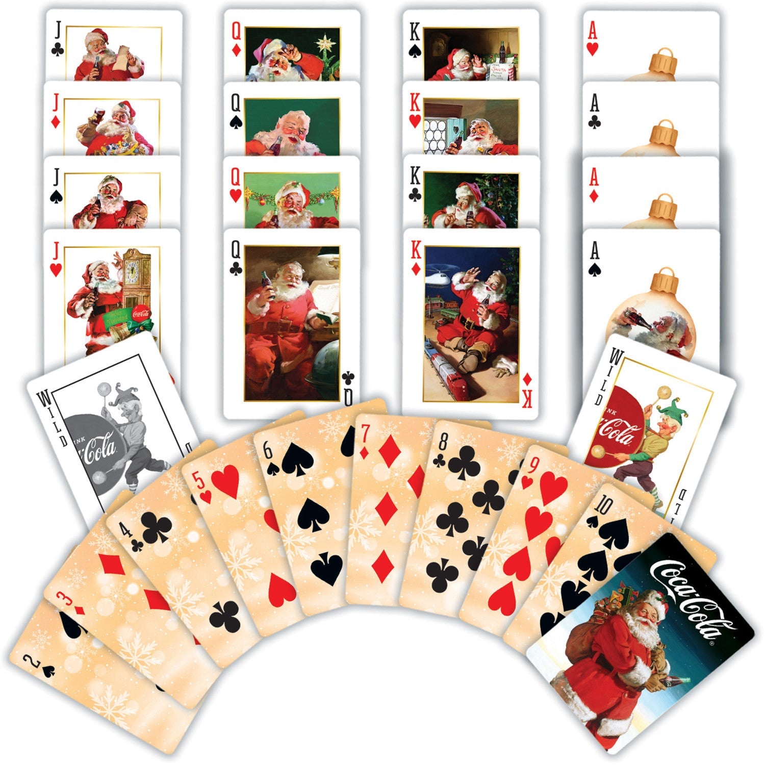 Coca-Cola Vintage Santa Playing Cards - 54 Card Deck - 757 Sports Collectibles