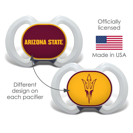 Arizona State Sun Devils - Pacifier 2-Pack - 757 Sports Collectibles
