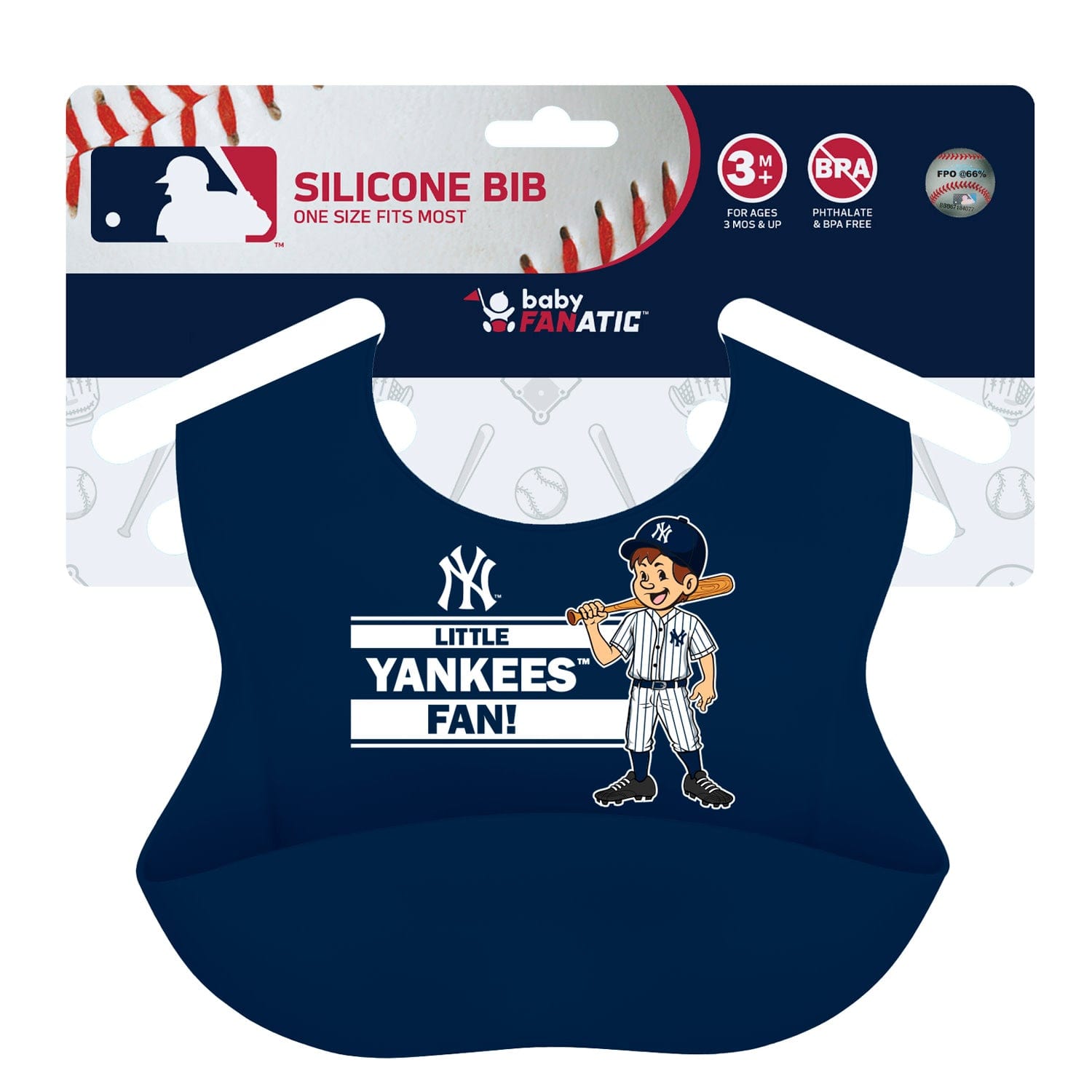 New York Yankees Silicone Baby Bib - MLB Feeding Essential