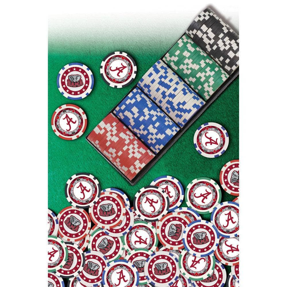 Alabama Crimson Tide 100-Piece Poker Chip Set