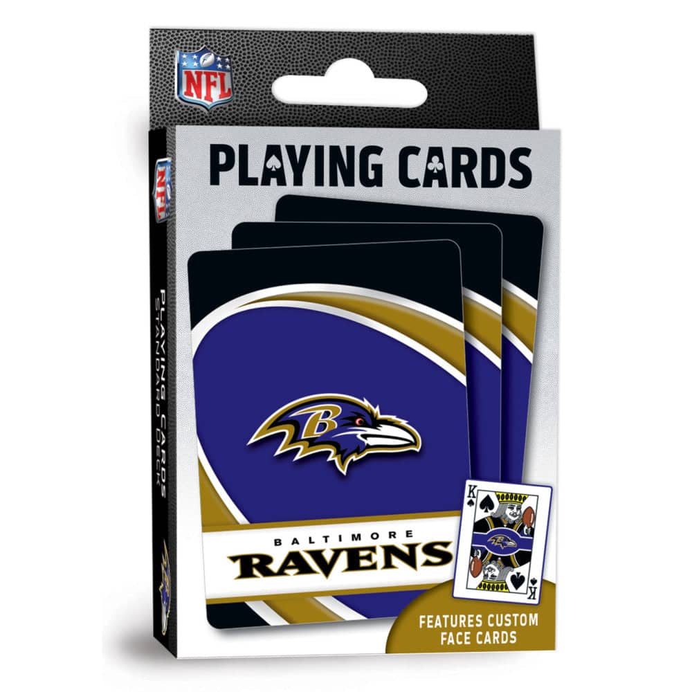 Baltimore Ravens 54-Card Deck Playing Cards - Sports Gifts, Sports Memorabilia, Sports Collectibles, Fan Shop
