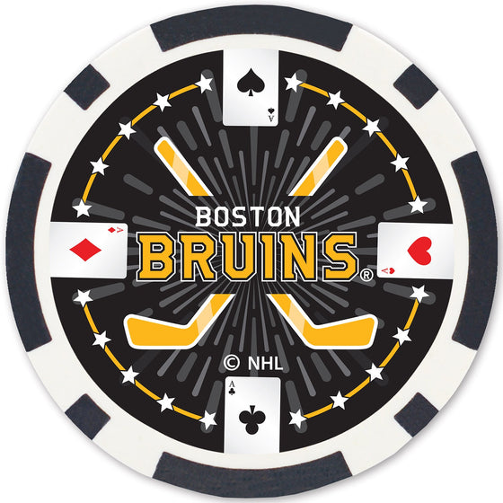 Boston Bruins 100 Piece Poker Chips - 757 Sports Collectibles