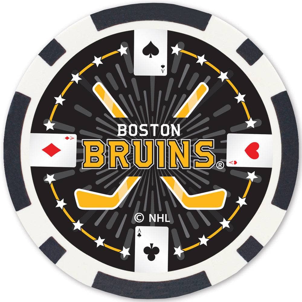 Boston Bruins 100 Piece Poker Chip Set