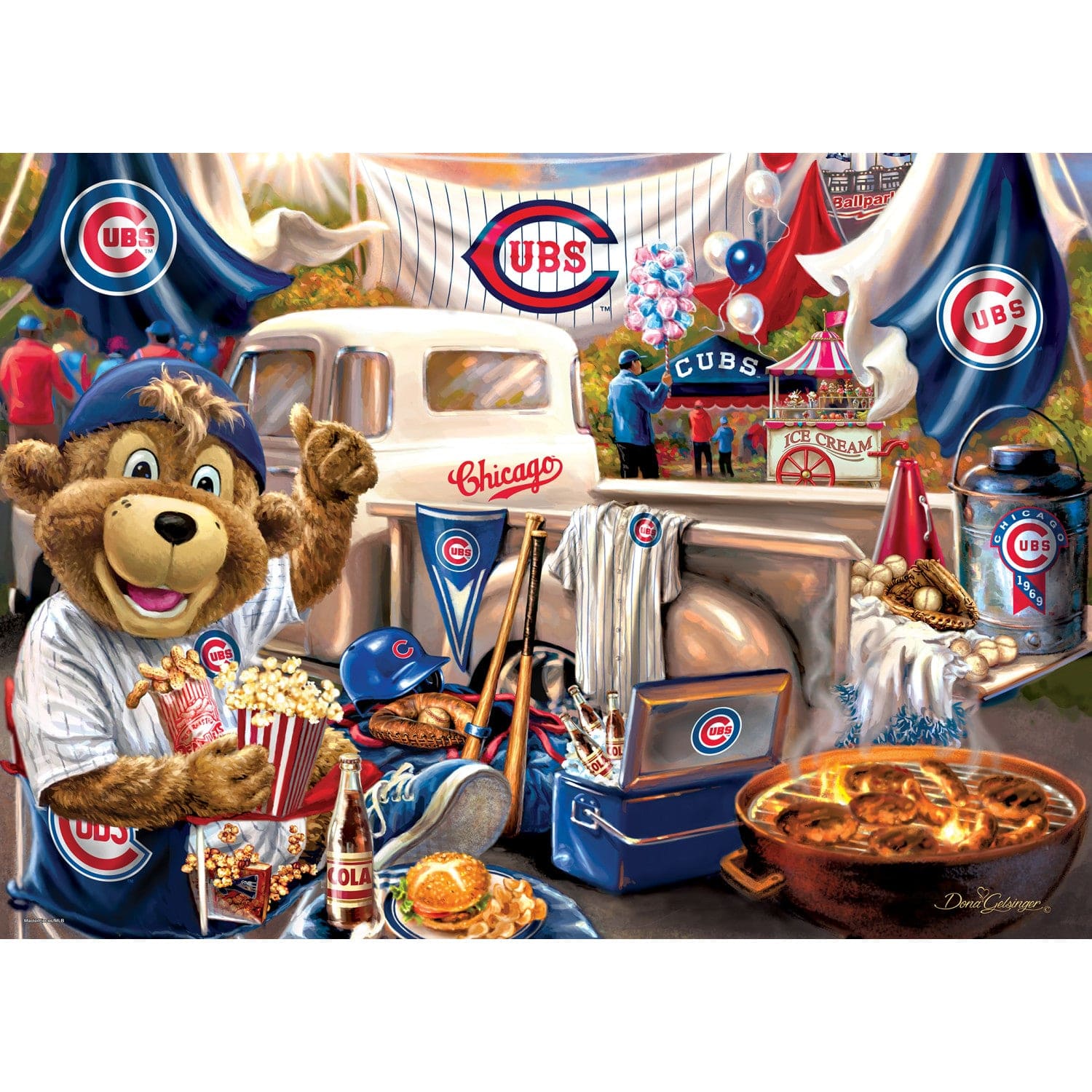 Chicago Cubs Gameday 1000 Piece Jigsaw Puzzle - Sports Gifts, Sports Memorabilia, Sports Collectibles, Fan Shop