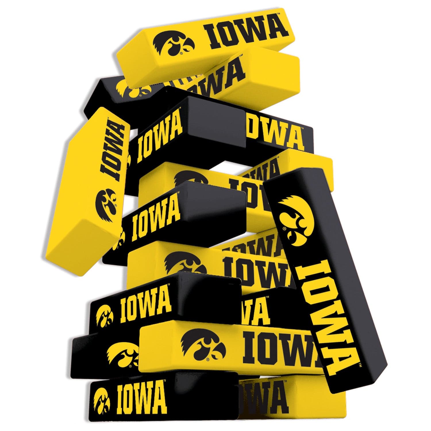 Iowa Hawkeyes Tumble Tower Game - Sports Gifts, Sports Memorabilia, Sports Collectibles, Fan Shop