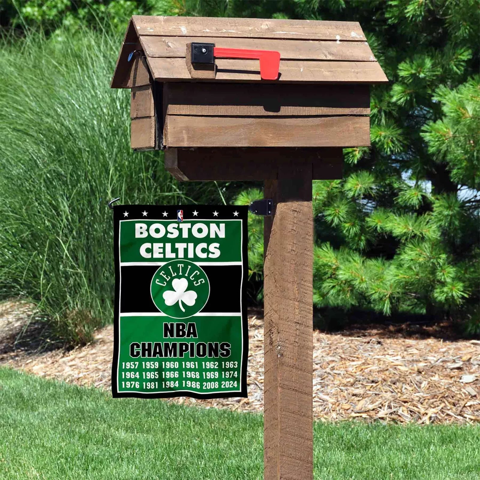 Boston Celtics 18 Time 18x NBA Champions Garden Banner Flag - Sports Collectibles, Sports Memorabilia, Sports Fan Shop, Sports Gifts