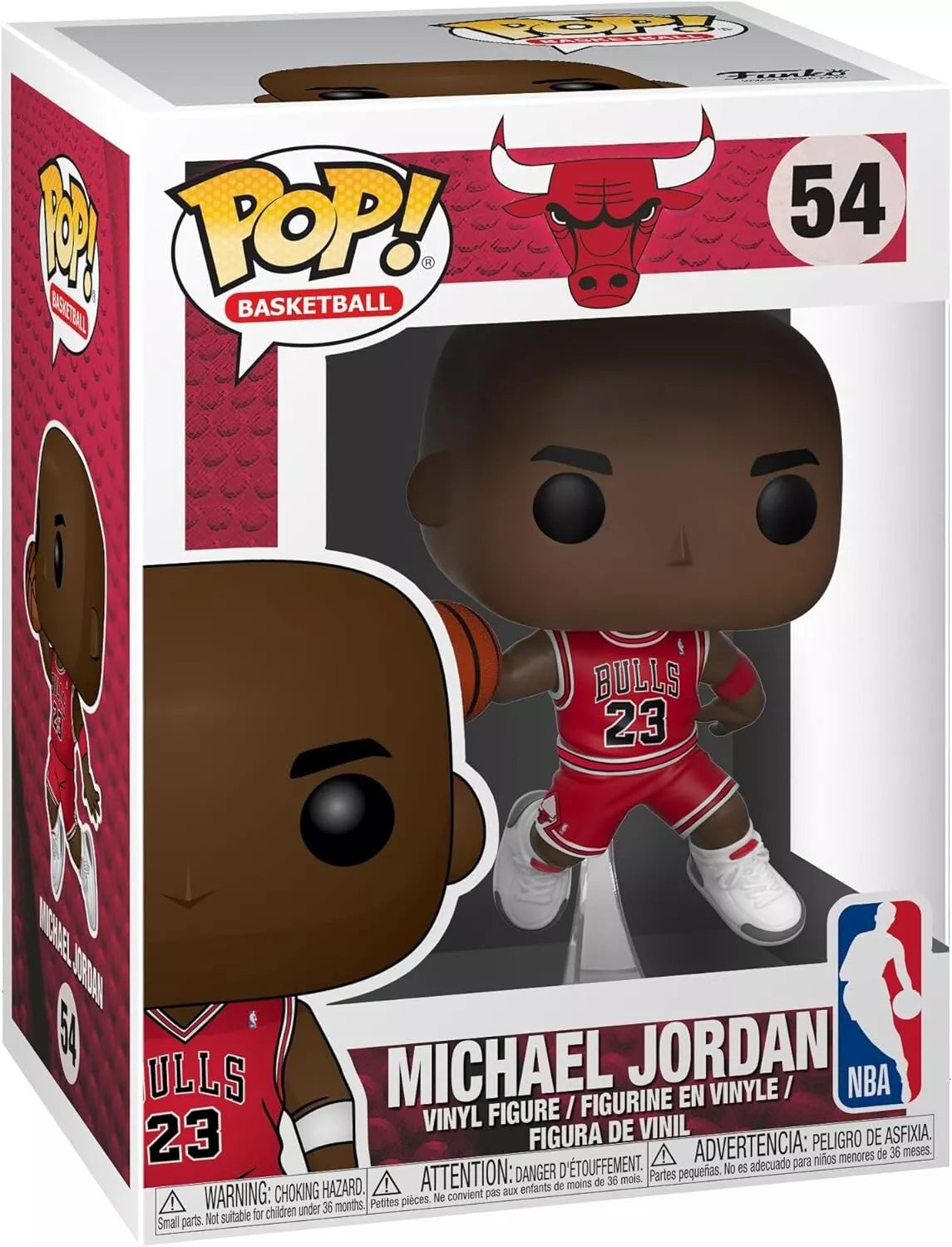 Funko Pop! Michael Jordan Chicago Bulls NBA Vinyl Toy Figure #54 - Sports Collectibles, Sports Memorabilia, Sports Fan Shop, Sports Gifts