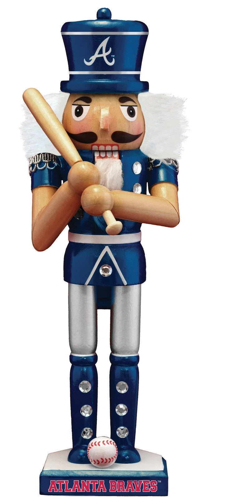 MasterPieces - Atlanta Braves - Collectible Nutcracker - Sports Gifts, Sports Memorabilia, Sports Collectibles, Fan Shop