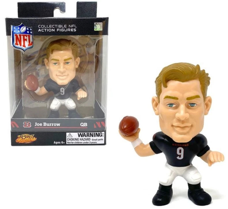 Joe Burrow (Cincinnati Bengals) NFL Big Shot Ballers 5" Figure - Sports Gifts, Sports Memorabilia, Sports Collectibles, Fan Shop