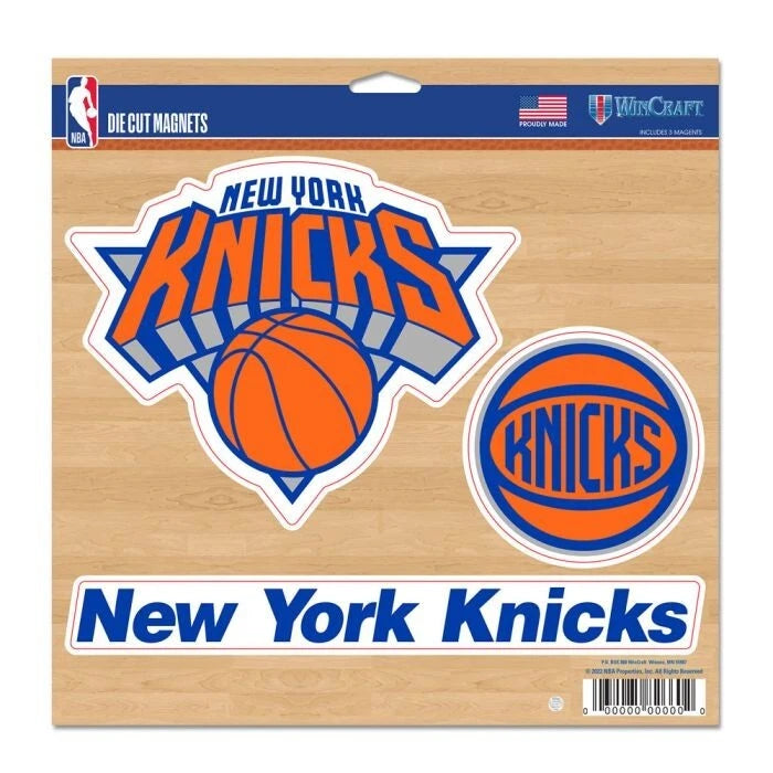 New York Knicks Vinyl Magnet 11" x 11" - Sports Gifts, Sports Memorabilia, Sports Collectibles, Fan Shop