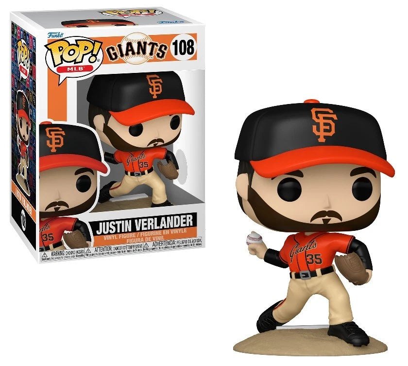 Justin Verlander (San Francisco Giants) MLB Funko Pop! - Sports Gifts, Sports Memorabilia, Sports Collectibles, Fan Shop