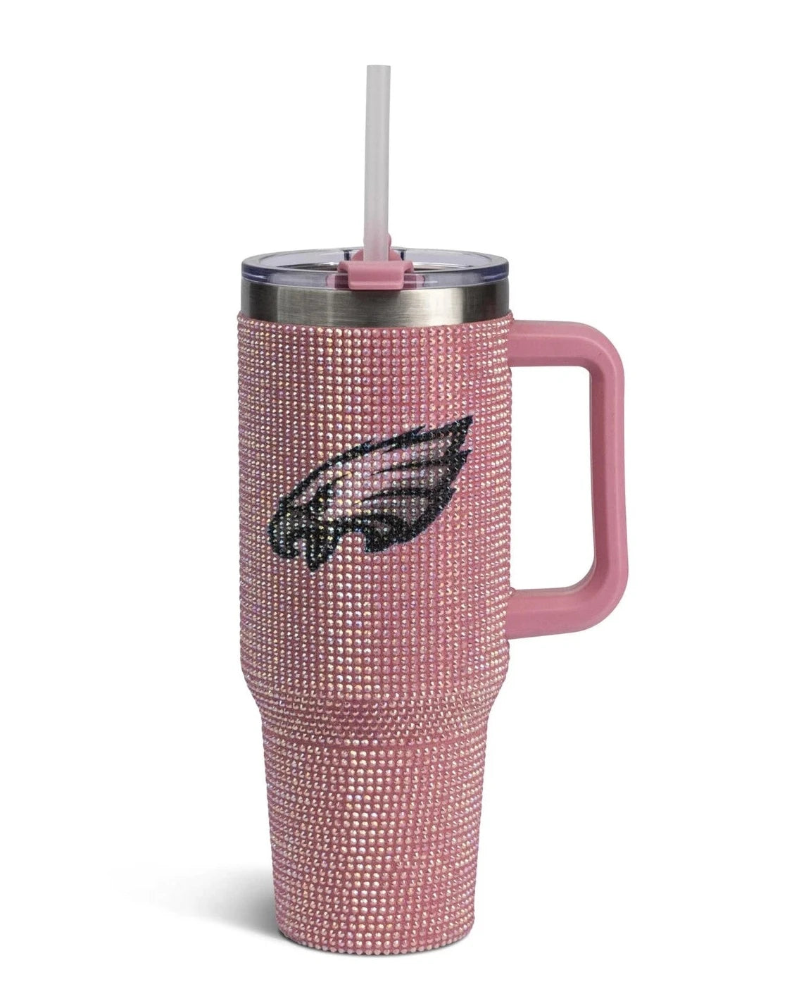Philadelphia Eagles 40oz. Colossal Pink Bling Tumbler - Sports Gifts, Sports Memorabilia, Sports Collectibles, Fan Shop