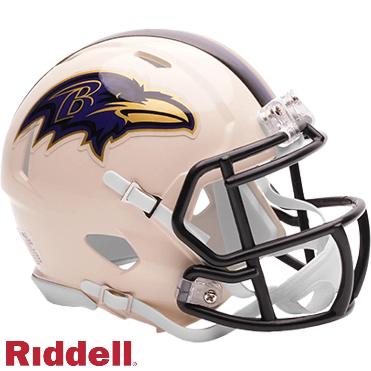 *2026 RETRO* BALTIMORE RAVENS NFL SPEED MINI RIDDELL FOOTBALL HELMET