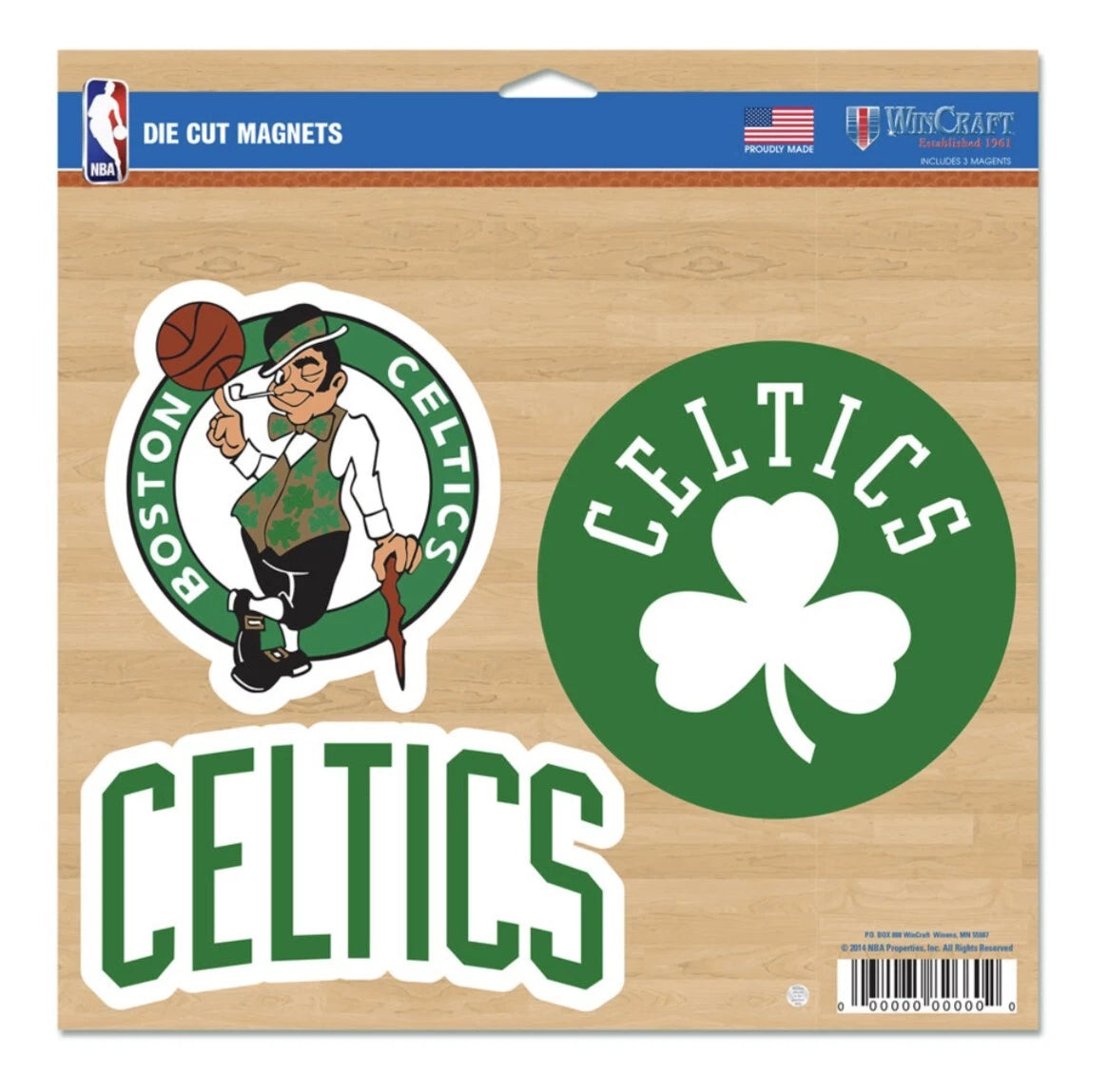 Boston Celtics Vinyl Magnet 11" x 11" - Sports Gifts, Sports Memorabilia, Sports Collectibles, Fan Shop