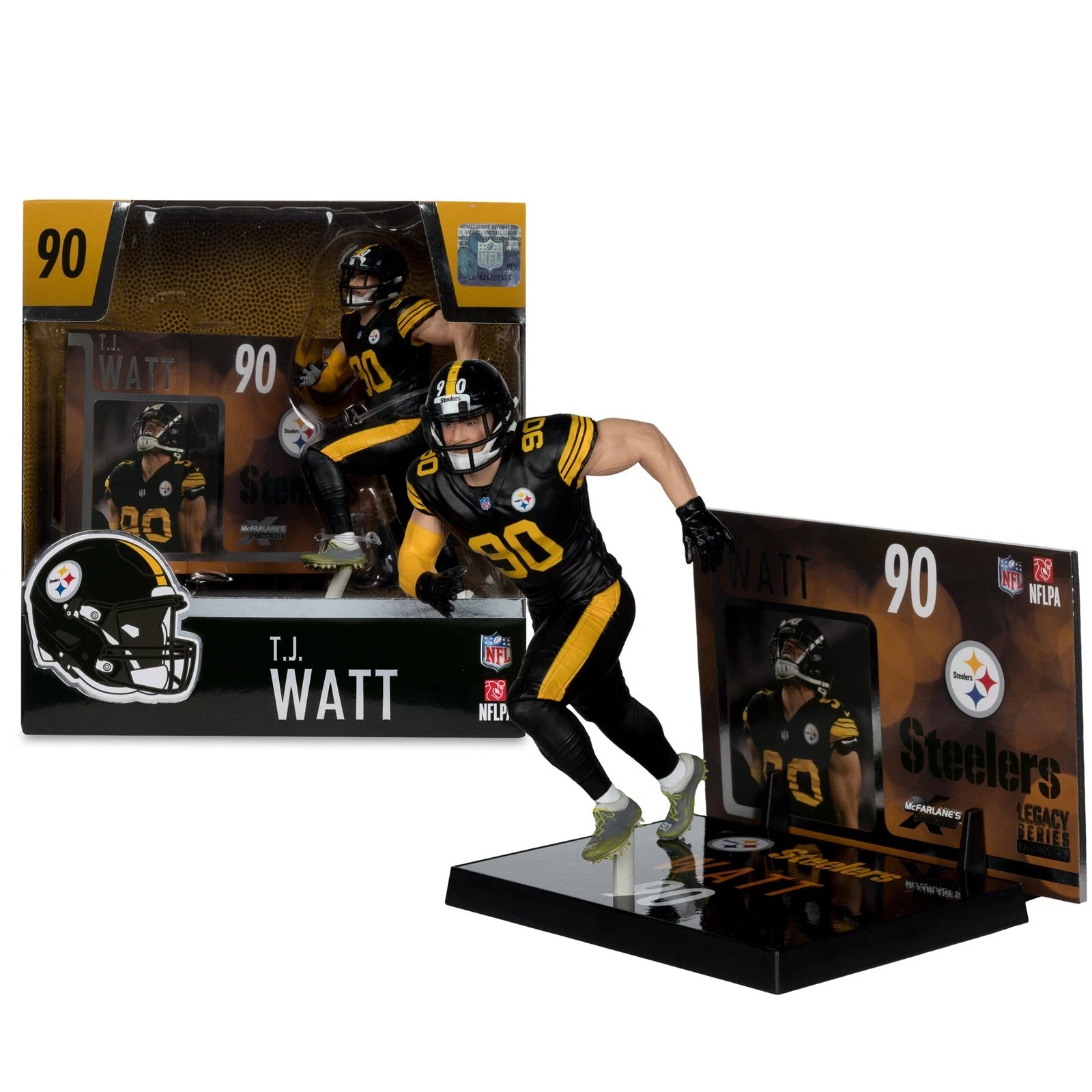 T.J. Watt (Pittsburgh Steelers) NFL 7" Figure McFarlane - Sports Gifts, Sports Memorabilia, Sports Collectibles, Fan Shop