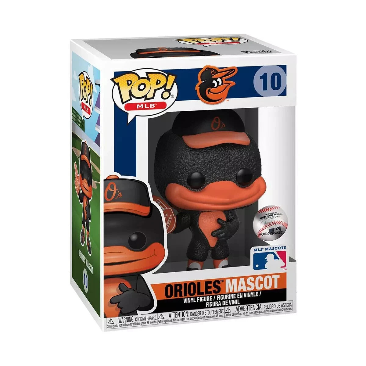 Funko POP! MLB Mascot - Baltimore Orioles The Oriole Bird Figure #10 + Protector - Sports Gifts, Sports Memorabilia, Sports Collectibles, Fan Shop