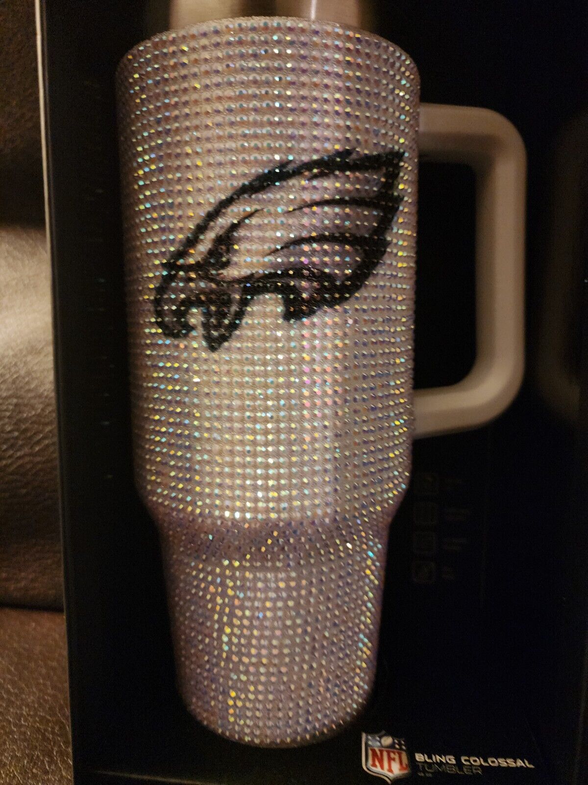 Philadelphia Eagles Bling Colossal 46oz LIMITED EDITION Steel Rhinestone Tumbler - Sports Collectibles, Sports Memorabilia, Sports Fan Shop, Sports Gifts