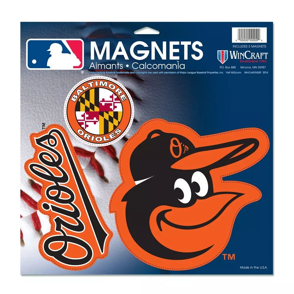 Baltimore Orioles Vinyl Magnet 11" x 11" - Sports Collectibles, Sports Memorabilia, Sports Fan Shop, Sports Gifts
