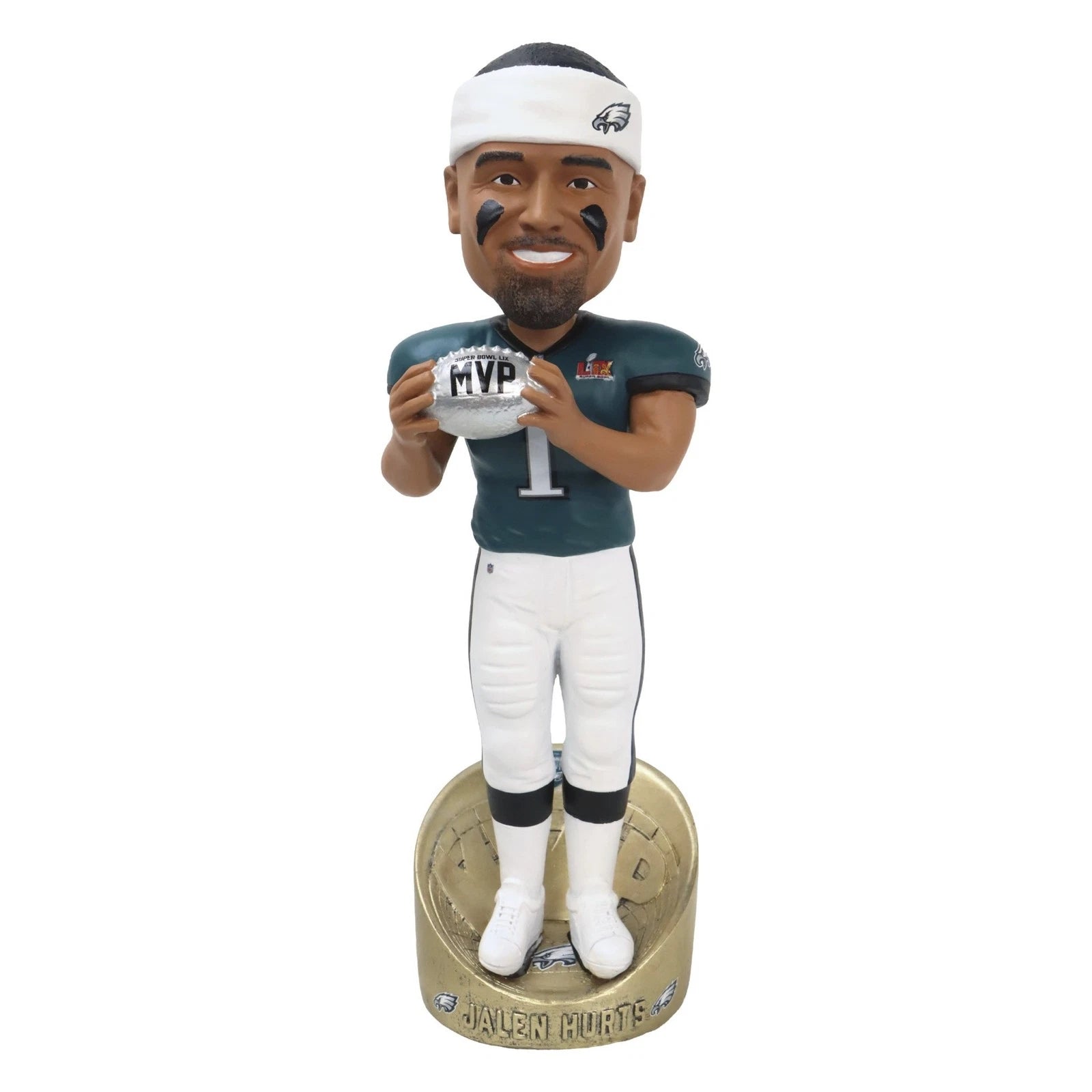 Jalen Hurts (Philadelphia Eagles) Super Bowl 10 Inch MVP Bobblehead - Sports Gifts, Sports Memorabilia, Sports Collectibles, Fan Shop