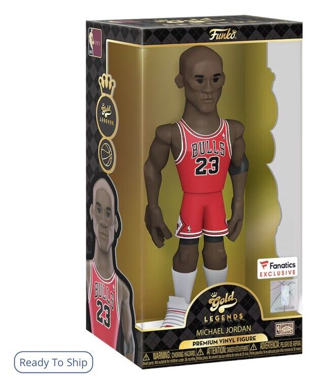 Funko NBA Michael Jordan Premium Vinyl Gold Legends 12" Exclusive Series One - Sports Collectibles, Sports Memorabilia, Sports Fan Shop, Sports Gifts