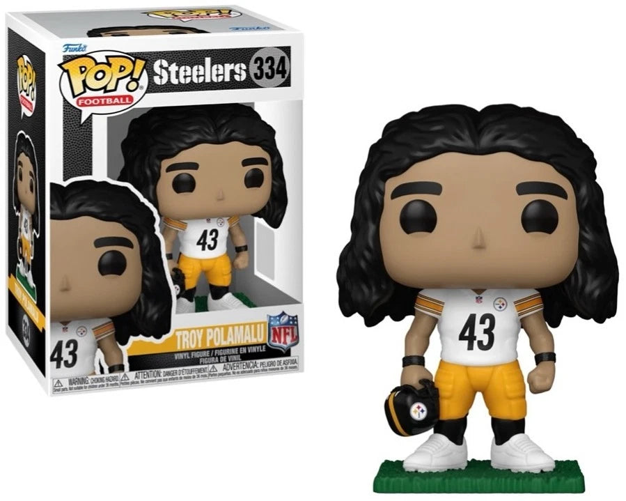 Funko Pittsburgh Steelers POP! NFL Legends Troy Polamalu Vinyl Figure #334 - Sports Gifts, Sports Memorabilia, Sports Collectibles, Fan Shop