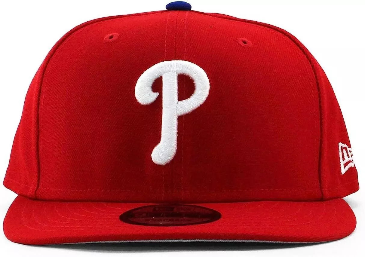 New Era Philadelphia Phillies Team Color 9FIFTY Adjustable Hat Red - Sports Collectibles, Sports Memorabilia, Sports Fan Shop, Sports Gifts