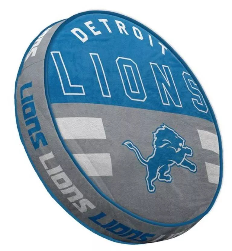NFL Detroit Lions Circle Plushlete Pillow - Sports Collectibles, Sports Memorabilia, Sports Fan Shop, Sports Gifts