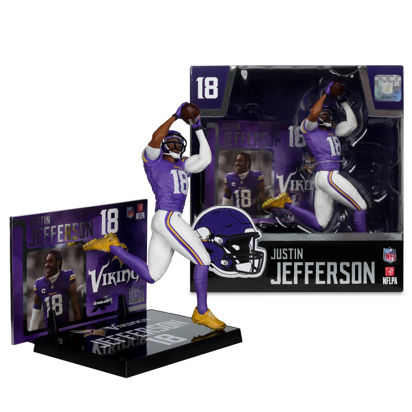 Justin Jefferson (Minnesota Vikings) NFL 7" Figure McFarlane - Sports Gifts, Sports Memorabilia, Sports Collectibles, Fan Shop