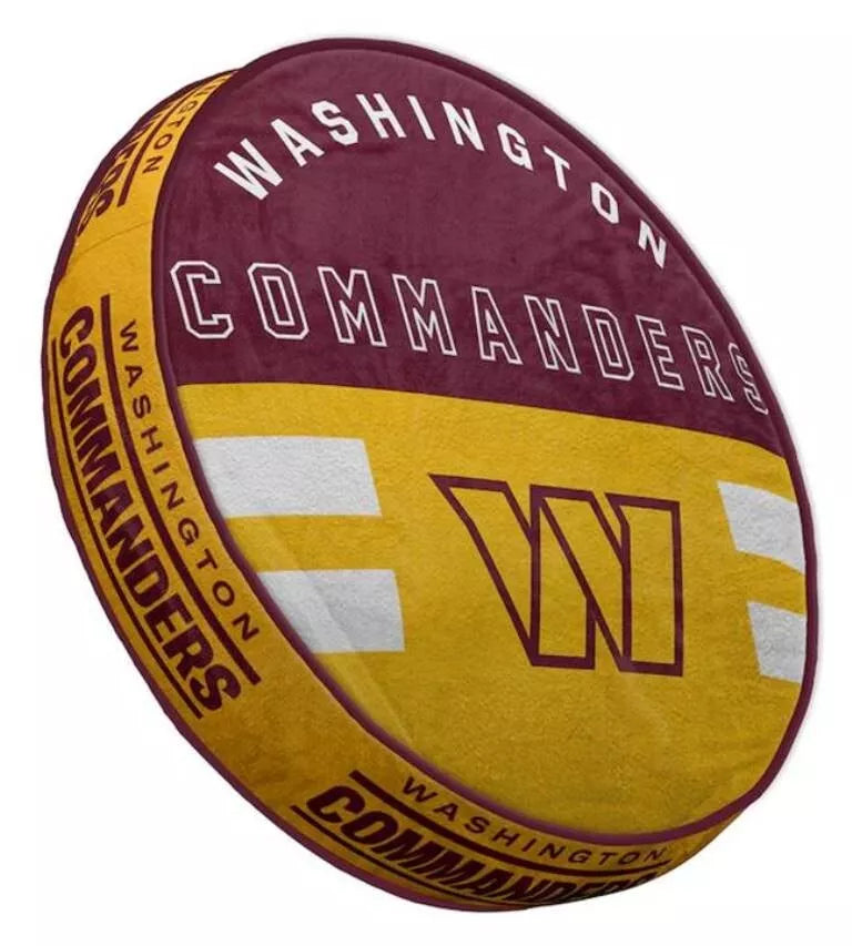 NFL Washington Commanders Circle Plushlete Pillow - Sports Collectibles, Sports Memorabilia, Sports Fan Shop, Sports Gifts
