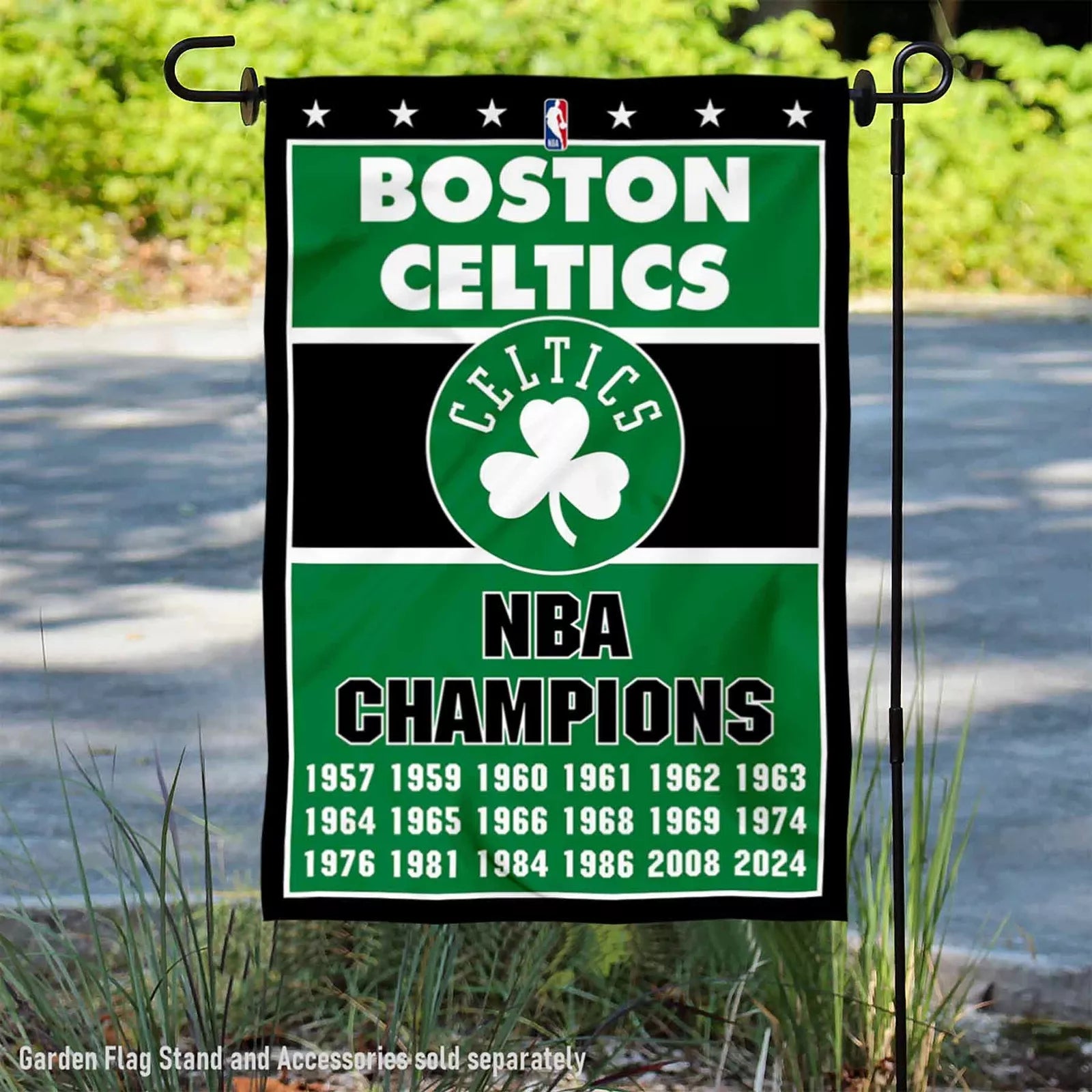 Boston Celtics 18 Time 18x NBA Champions Garden Banner Flag - Sports Collectibles, Sports Memorabilia, Sports Fan Shop, Sports Gifts
