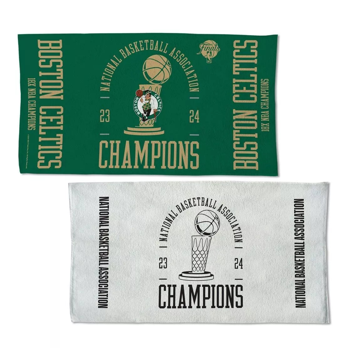 Boston Celtics 2024 NBA Champions 22x42 Double Sided Towel - Sports Collectibles, Sports Memorabilia, Sports Fan Shop, Sports Gifts