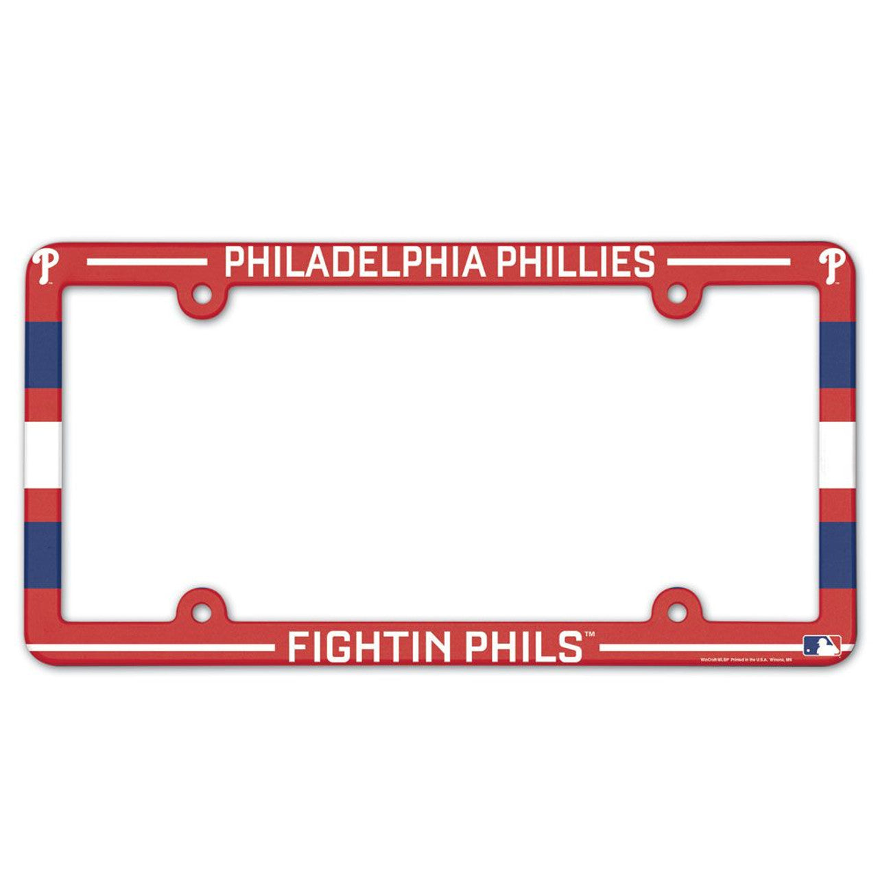 Philadelphia Phillies License Plate Frame - Full Color - Special Order - Sports Collectibles, Sports Memorabilia, Sports Fan Shop, Sports Gifts