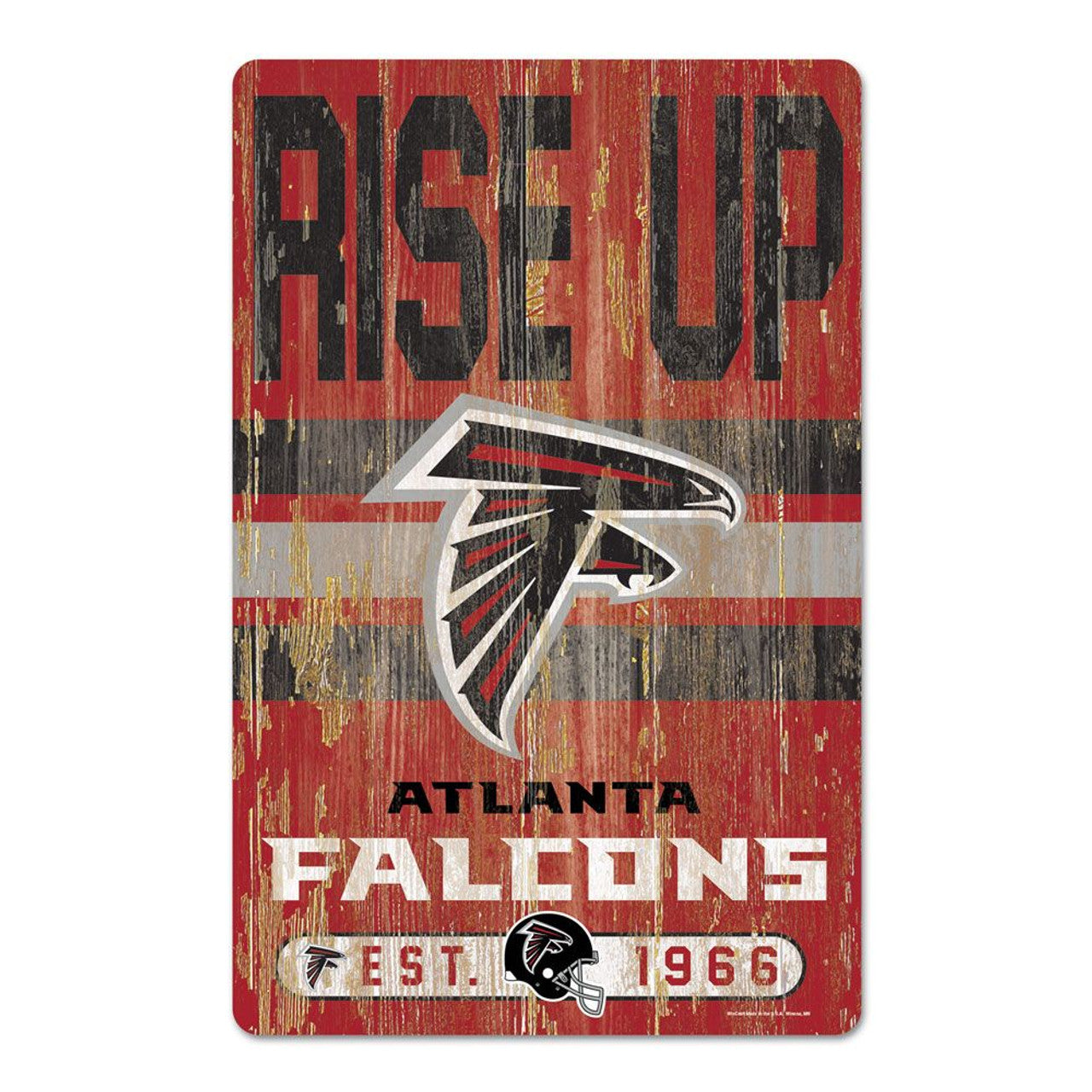 Atlanta Falcons Sign 11x17 Wood Slogan Design - Sports Collectibles, Sports Memorabilia, Sports Fan Shop, Sports Gifts
