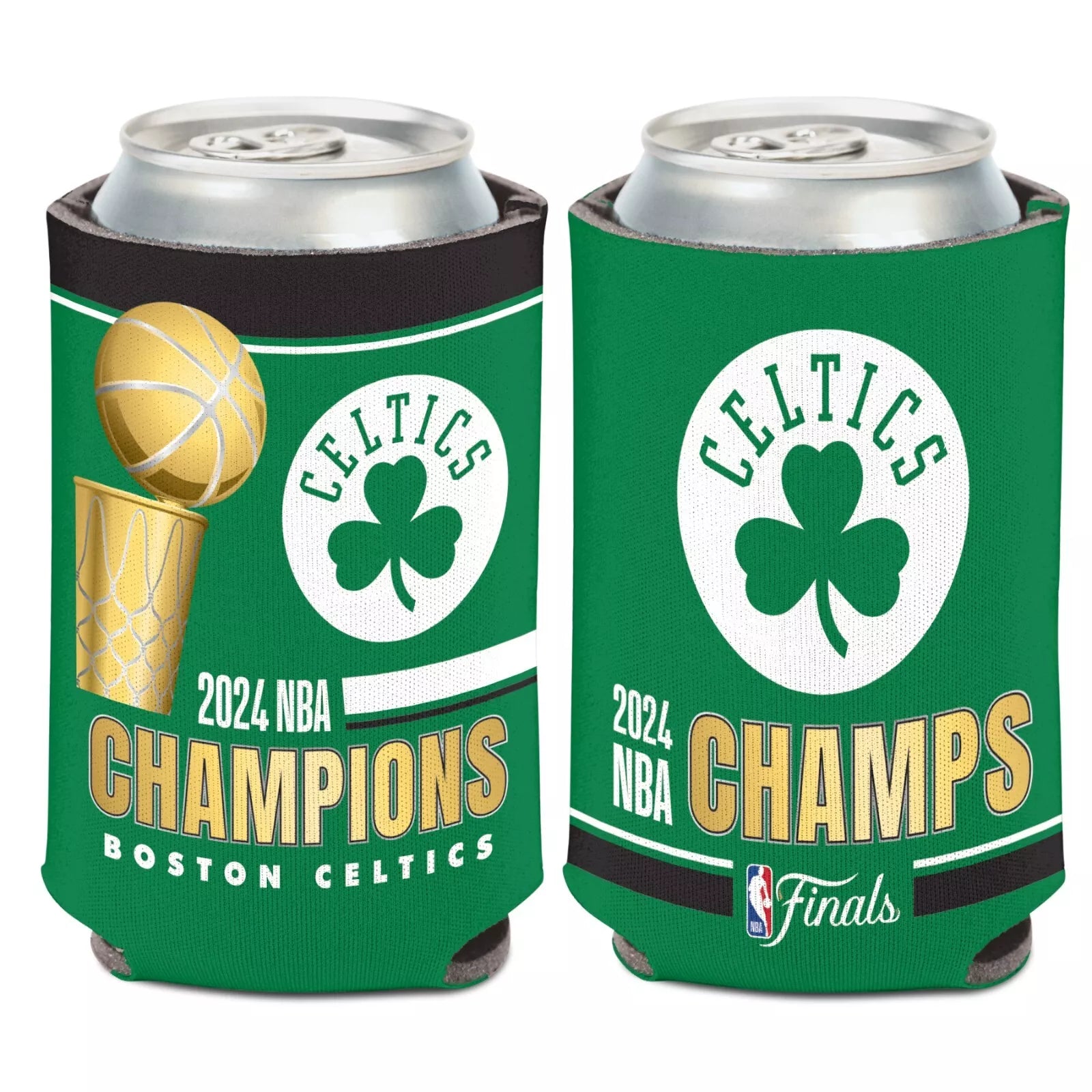Boston Celtics 2024 NBA Champions 12oz Double Sided Koozie - Sports Collectibles, Sports Memorabilia, Sports Fan Shop, Sports Gifts