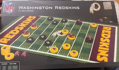 MasterPieces - Washington Redskins Checkers Puzzle - Sports Collectibles, Sports Memorabilia, Sports Fan Shop, Sports Gifts