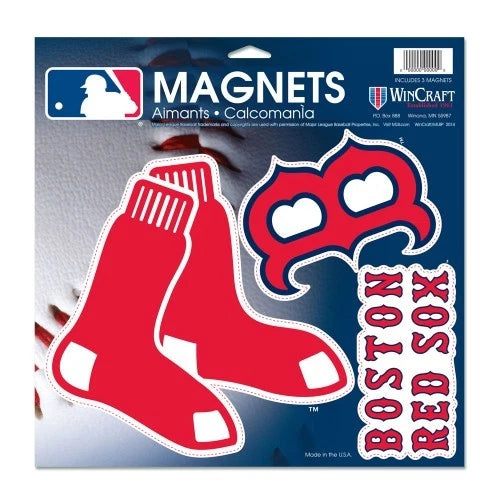 Boston Red Sox Vinyl Magnet 11" x 11" - Sports Gifts, Sports Memorabilia, Sports Collectibles, Fan Shop
