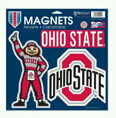 Ohio State Buckeyes Vinyl Magnet 11" x 11" - Sports Gifts, Sports Memorabilia, Sports Collectibles, Fan Shop