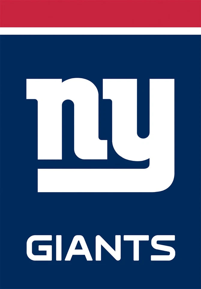 New York Giants Garden Flag NFL Licensed 12.5" x 18" - Sports Gifts, Sports Memorabilia, Sports Collectibles, Fan Shop
