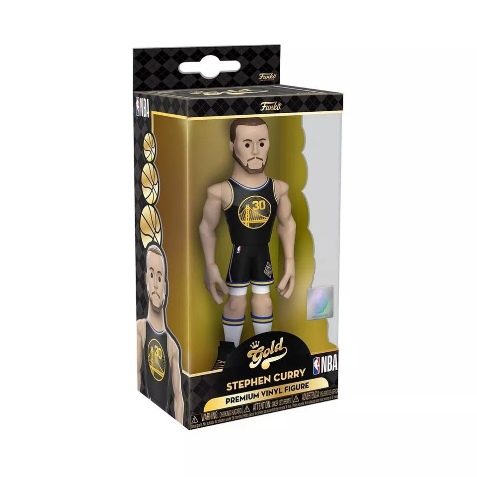 Funko Gold NBA Golden State Warriors Stephen Curry City Edition Vinyl Figure(Blue Uniform) - Sports Collectibles, Sports Memorabilia, Sports Fan Shop, Sports Gifts